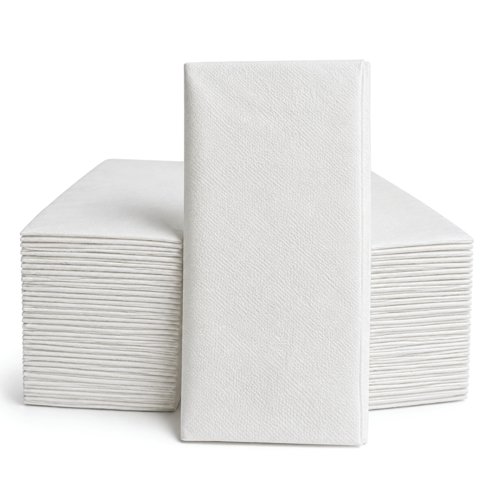 Airlaid 8-Fold Dinner Napkin 40cm White Pack of 500 4250