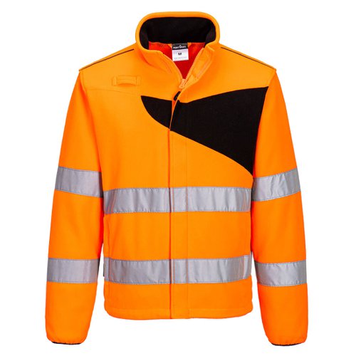 Portwest PW2 Hi Vis Fleece 4XL Orange/Blk