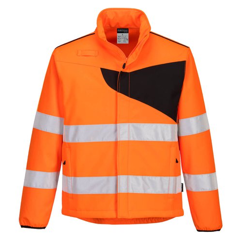 Portwest PW2 Hi Vis Softshell 2L L Orange/Blk