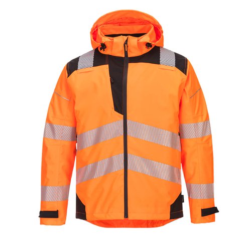 Portwest PW3 Hi Vis Extreme Rain Jacket L Orange/Blk