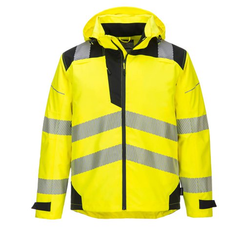 Portwest PW3 Hi Vis Extreme Rain Jacket 4XL Yellow/Blk