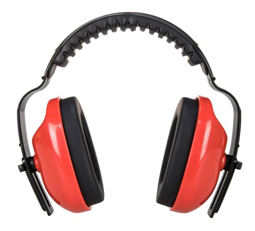 Portwest PW Classic Plus Ear Defenders Red (Pack of 10)