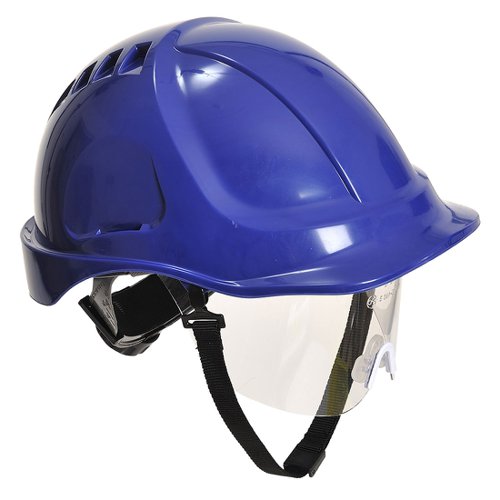 Portwest Endurance Plus Visor Helmet Royal Bl