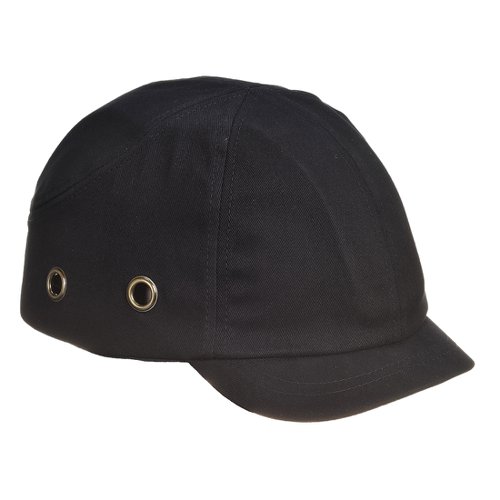 Portwest Short Peak Bump Cap Blk (Pack of 10)