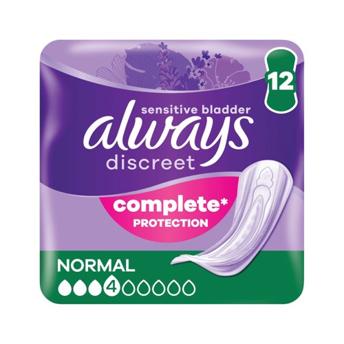 Always Discreet Pads Normal Pack of 12 74682