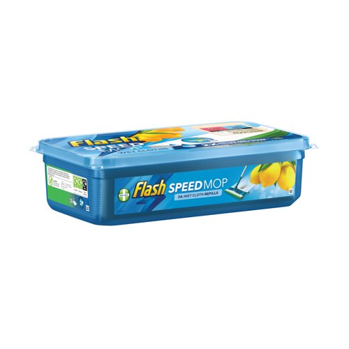 Flash SpeedMop Refill Pads Antibacterial Lemon x24 Pack of 4 C005185