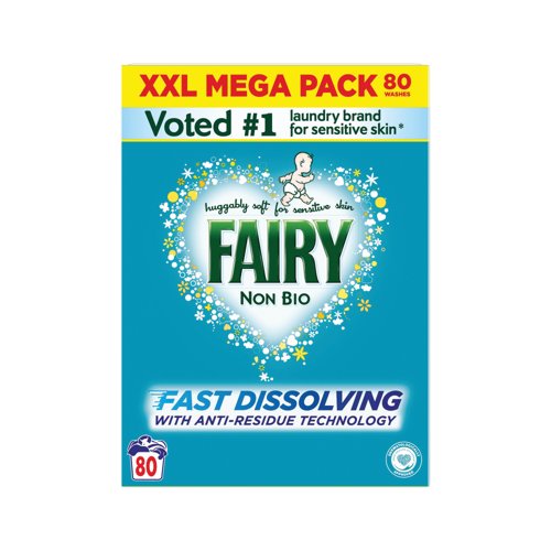 Fairy Non-Bio Laundry Powder 80 Washes C012499
