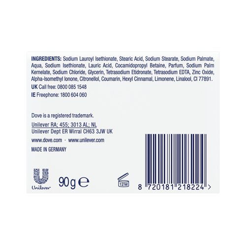 Dove Original Bath Soap 90gsm (Pack of 6) C006181