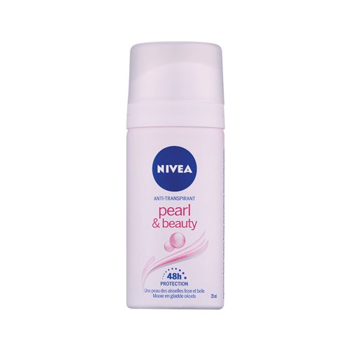 Nivea Pearl and Beauty Anti-Perspirant Mini Spray Pearl Extract/Avocado Oil 35ml (Pack of 8) C006448