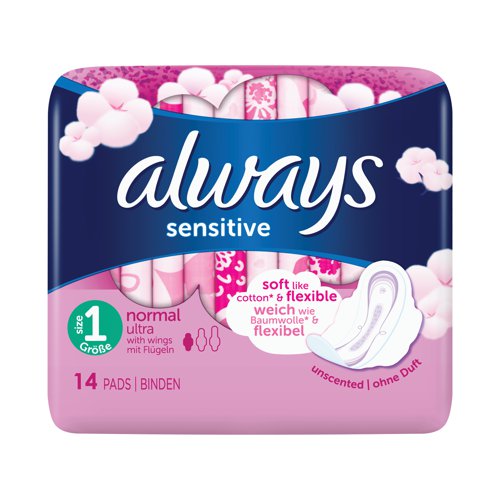 Always Sensitive Normal Ultra Sanitary Towel (Pack of 8) 71431