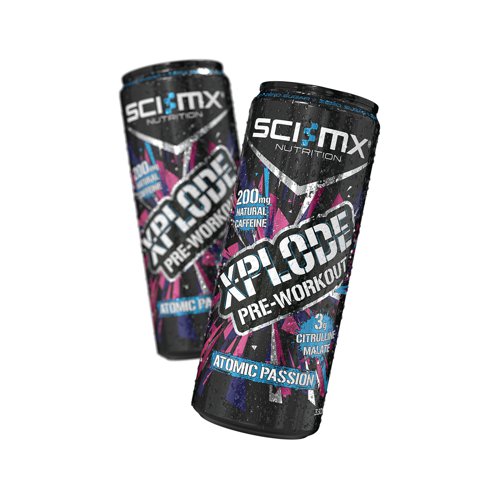 SCI-MX X-PLODE PRE-WORKOUT is a revolution in pre-workout and energy nutrition. Never before has there been a ready to drink product as packed full of active ingredients needed to push you to your best in the gym and in physical activity. With 200mg of natural caffeine to ensure a sustained, clean source of energy and a massive 3000mg of citrulline malate for those pumps, X-PLODE PRE-WORKOUT is everything you need in an energy drink.