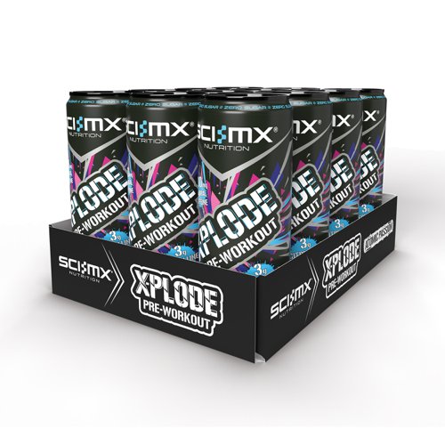 SCI-MX X-PLODE PRE-WORKOUT is a revolution in pre-workout and energy nutrition. Never before has there been a ready to drink product as packed full of active ingredients needed to push you to your best in the gym and in physical activity. With 200mg of natural caffeine to ensure a sustained, clean source of energy and a massive 3000mg of citrulline malate for those pumps, X-PLODE PRE-WORKOUT is everything you need in an energy drink.