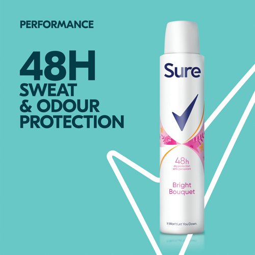 Sure Womens Anti-Perspirant 48h Bouquet 200ml (Pack of 6) C007387