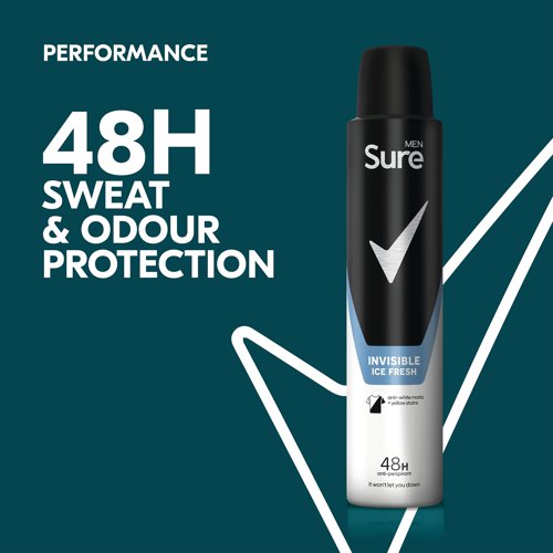 Sure Men Anti-Perspirant 48h Aerosol 200ml (Pack of 6) C007391