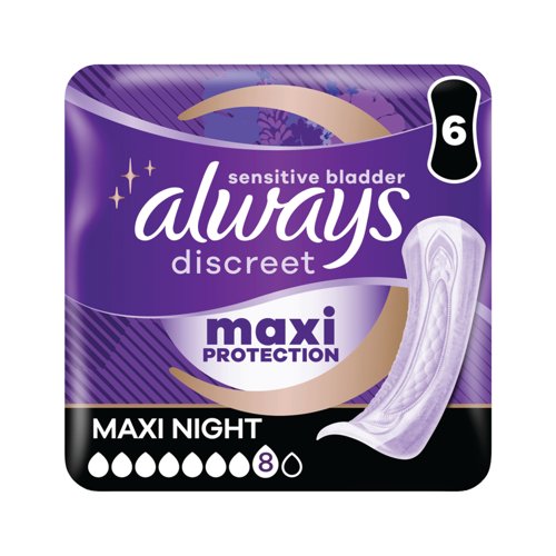 Always Discreet Pads Maxi Night Pack of 6 C005835