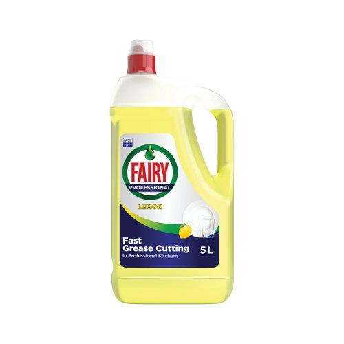 Fairy Professional Washing Up Liquid Lemon 5 Litres (Pack of 2) 98569