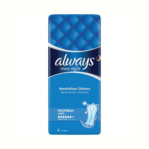 Always Maxi Night Sanitary Towels x9 (Pack of 10) C000103