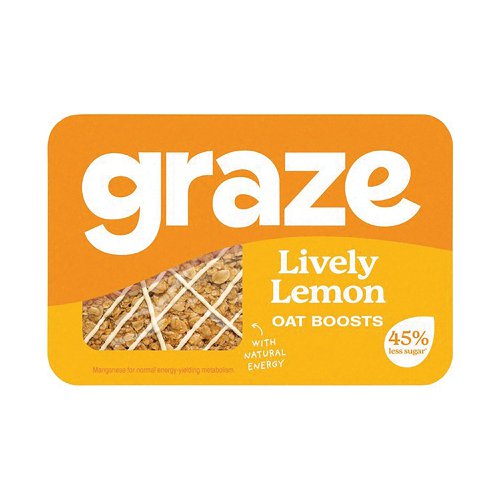 Graze Lively Lemon Flapjack Punnet (Pack of 9) C002644