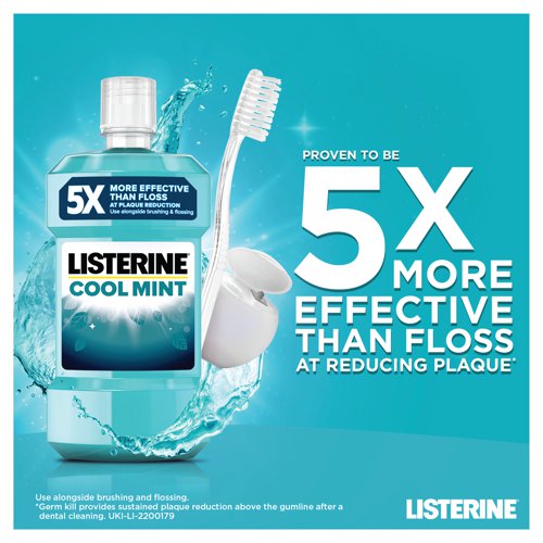 Listerine Mouthwash Cool Mint 250ml (Pack of 6) 31192