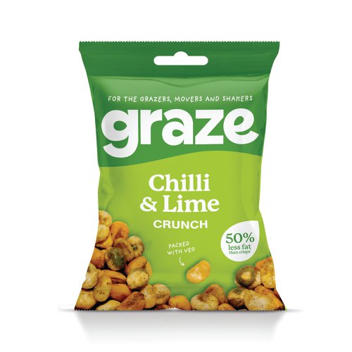 Graze Chilli and Lime Crunch 35g Pack of 10 3845