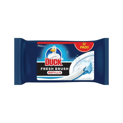 Duck Fresh Brush Toilet Cleaner Refills x12 Pack of 6 349484