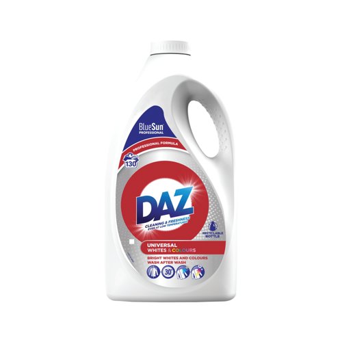 Daz Universal Whites and Colours Laundry Detergent Liquid 130 Washes 5 Litres (Pack of 2) C011265