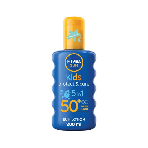 Nivea Sun Kids Protect and Care Colour Lotion Spray SPF 50+ Pump Bottle 200ml 707928