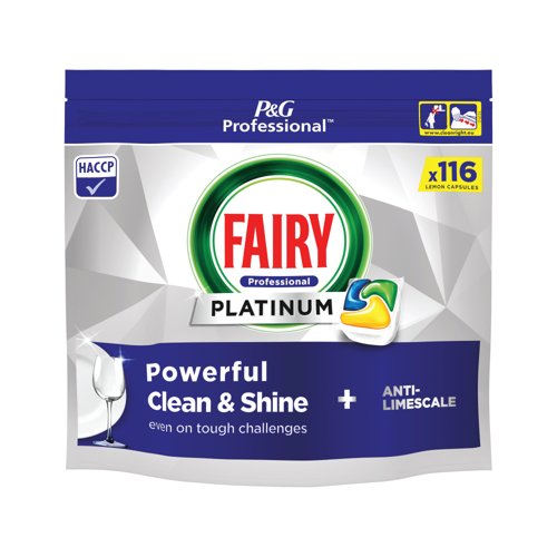 Fairy Professional Platinum Auto Lemon Dish Washing Capsules x116 (Pack of 2) C010417