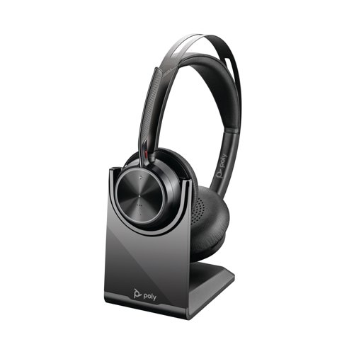 Poly Voyager Focus 2 USB-C-C Headset +USB-C/A Adapter +Charging Stand 9T9J5AA#AC3