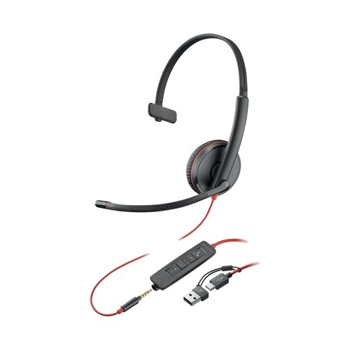 Poly Blackwire 3215 Monaural USB-A Headset 8X227AA