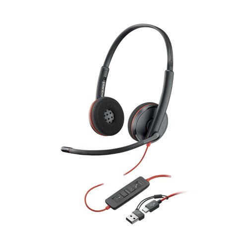 Poly Blackwire 3220 Stereo UC USB-C/A Headset 8X228AA