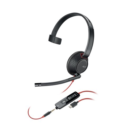 Poly Blackwire 5210 Monaural USB-C Headset 8X230AA