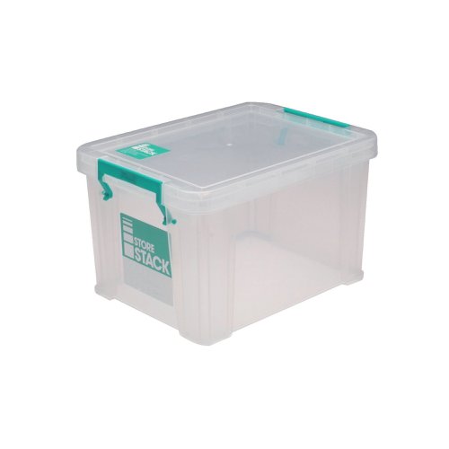 Storestack Storage Box Clear 1 Litre 180x110x90mm Rb00814