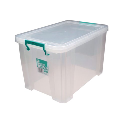 StoreStack 26 Litre Storage Box W470xD300xH290mm Clear RB11088 | StoreStack