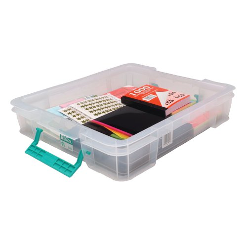 StoreStack 9 Litre Storage Box W430xD360xH90mm Clear RB75897 | StoreStack