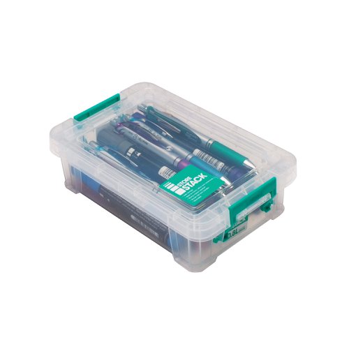 StoreStack 0.8 Litre Storage Box W200xD125xH50mm Clear RB90118 | StoreStack