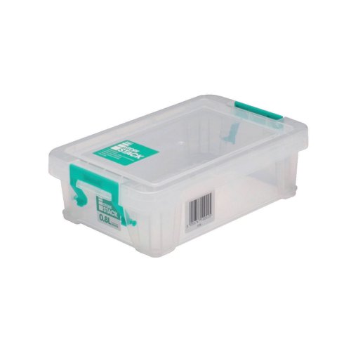 StoreStack 0.8 Litre Storage Box W200xD125xH50mm Clear RB90118 | StoreStack