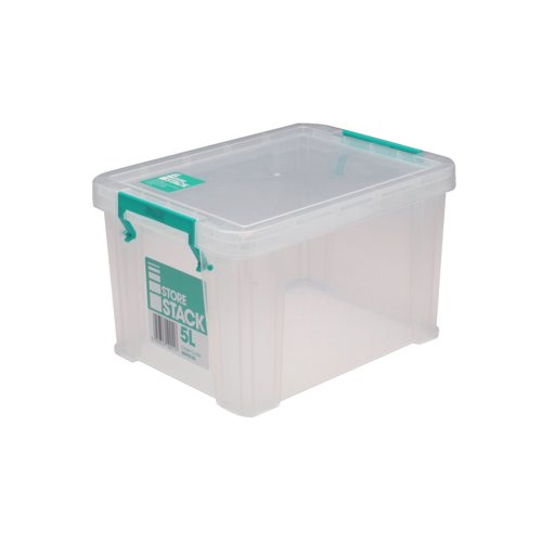 Storestack 5 Litre Storage Box W260Xd190Xh150mm Clear RB90120