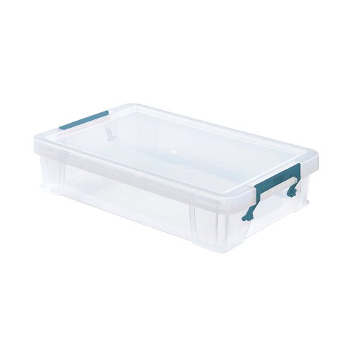 StoreStack 5.5 Litre Storage Box W400xD255xH80mm Clear RB90121 | StoreStack