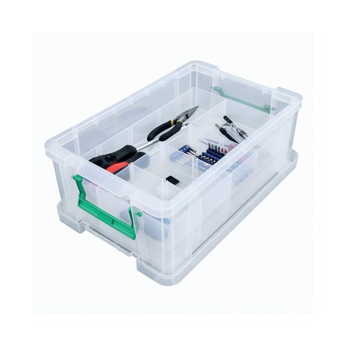 StoreStack 10 Litre Storage Box W400xD255xH150mm Clear RB90123 | StoreStack