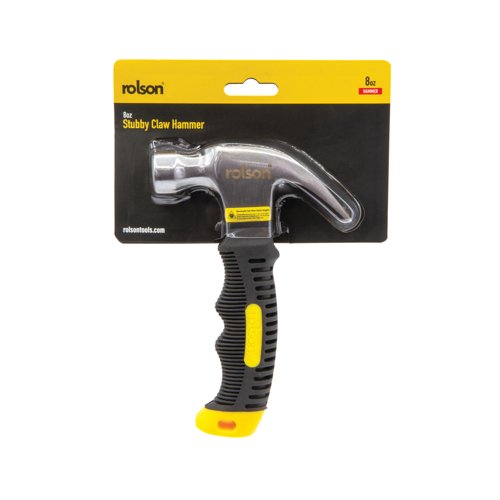 Rolson Stubby Claw Hammer 8oz Pack of 6 10019