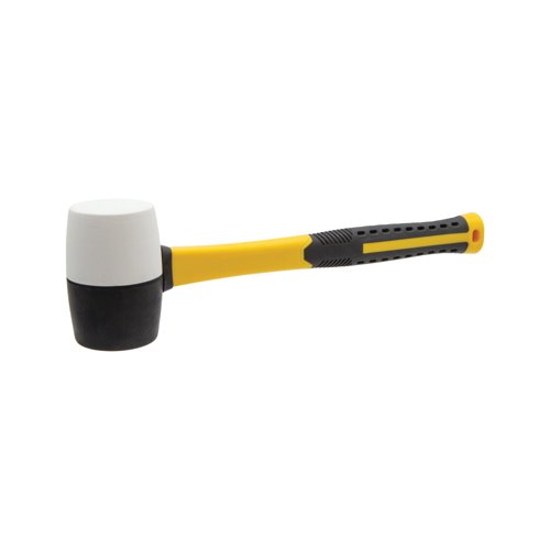 Rolson Combination Rubber Mallet 16oz Black/White Pack of 6 10560