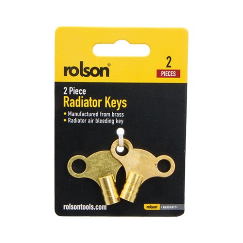 Rolson 2 Piece Brass Radiator Key Pack of 25 22451