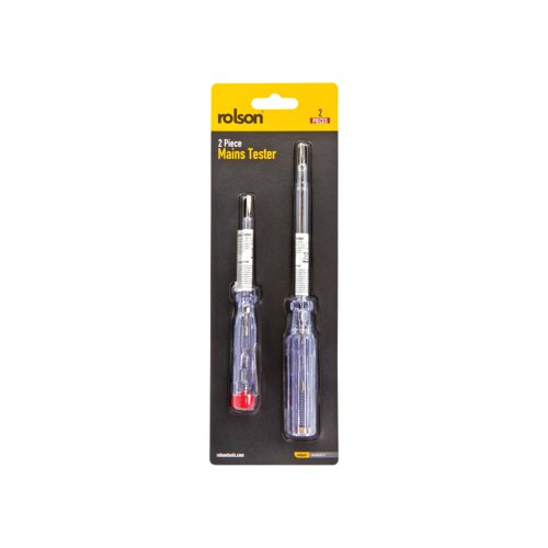 Rolson 2 Piece Mains Tester Pack of 8 28110