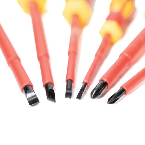 Rolson 6 Piece VDE Screwdriver Set Pack of 6 28736