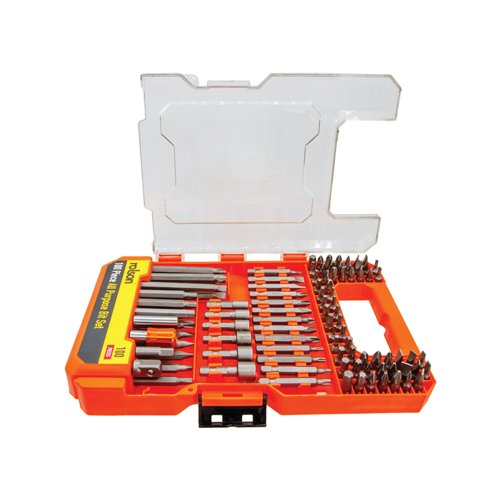 Rolson 100 Piece All Purpose Bit Set Pack of 6 30249