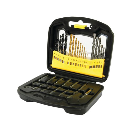 Rolson 38 Piece Drill and Bit Set Pack of 4 48440