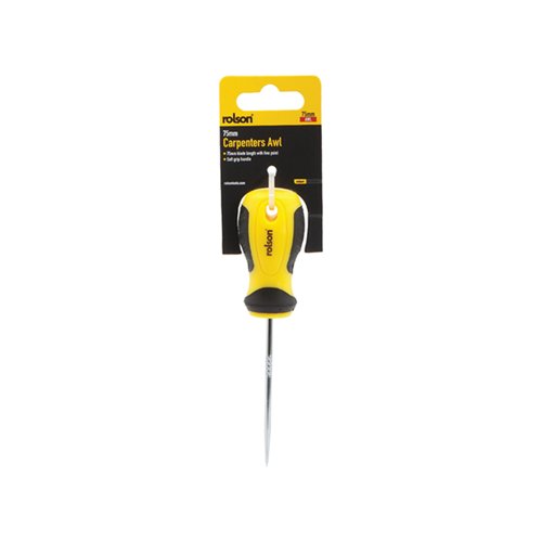 Rolson Carpenters Awl with Soft Grip Handle 75mm Pack of 20 48570