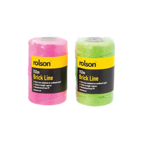 Rolson Brick Line 152m Assorted Pack of 12 52607