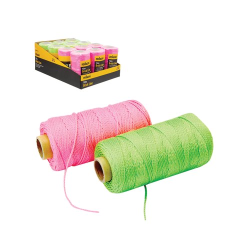 Rolson Brick Line 152m Assorted Pack of 12 52607